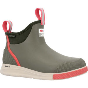 Ladies XTRATUF Sport Olive and Pink Shoe ADSW302