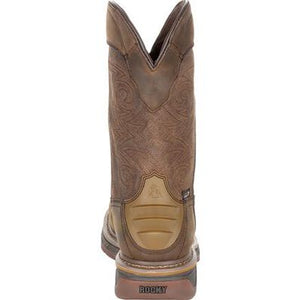 MEN'S ROCKY SQUARE TOE WESTERN BOOT WITH TPU HEEL COUNTER : RKW0288