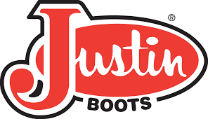 Justin boots logo, red