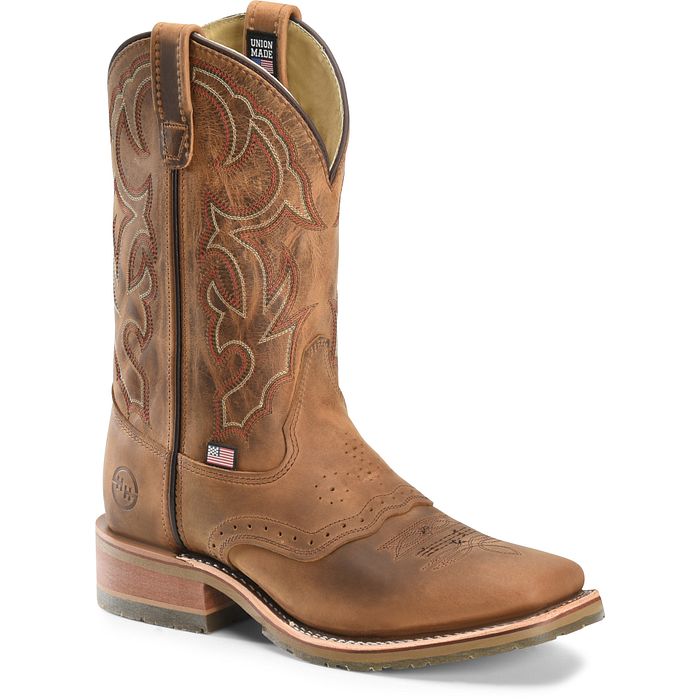 Double H Men s JASE WIDE SQUARE FOLKLORE OAK ICE DH3560