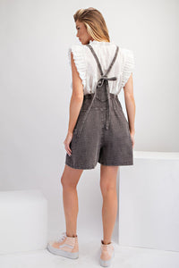 LADIES SPRING EASEL MINERAL WASH ROMPER EB55734