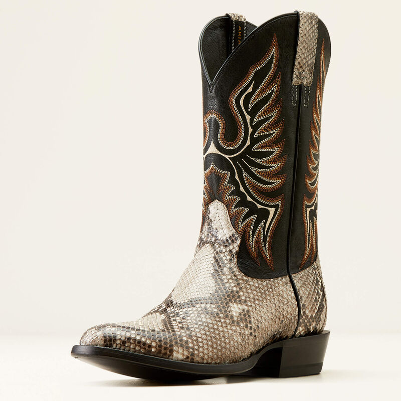 MENS ARIAT NATURAL PYTHON/LUXE BLACK SLICK 10047082