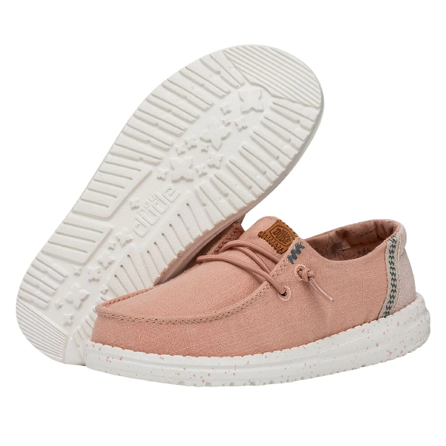 Kid's HeyDude Wendy Washed Rose Shoes